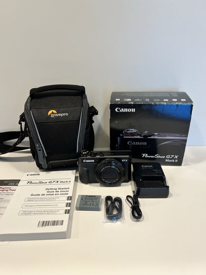 Canon PowerShot G7 X Mark II Compact Digital Camera 20.1 MP Tested Mint!