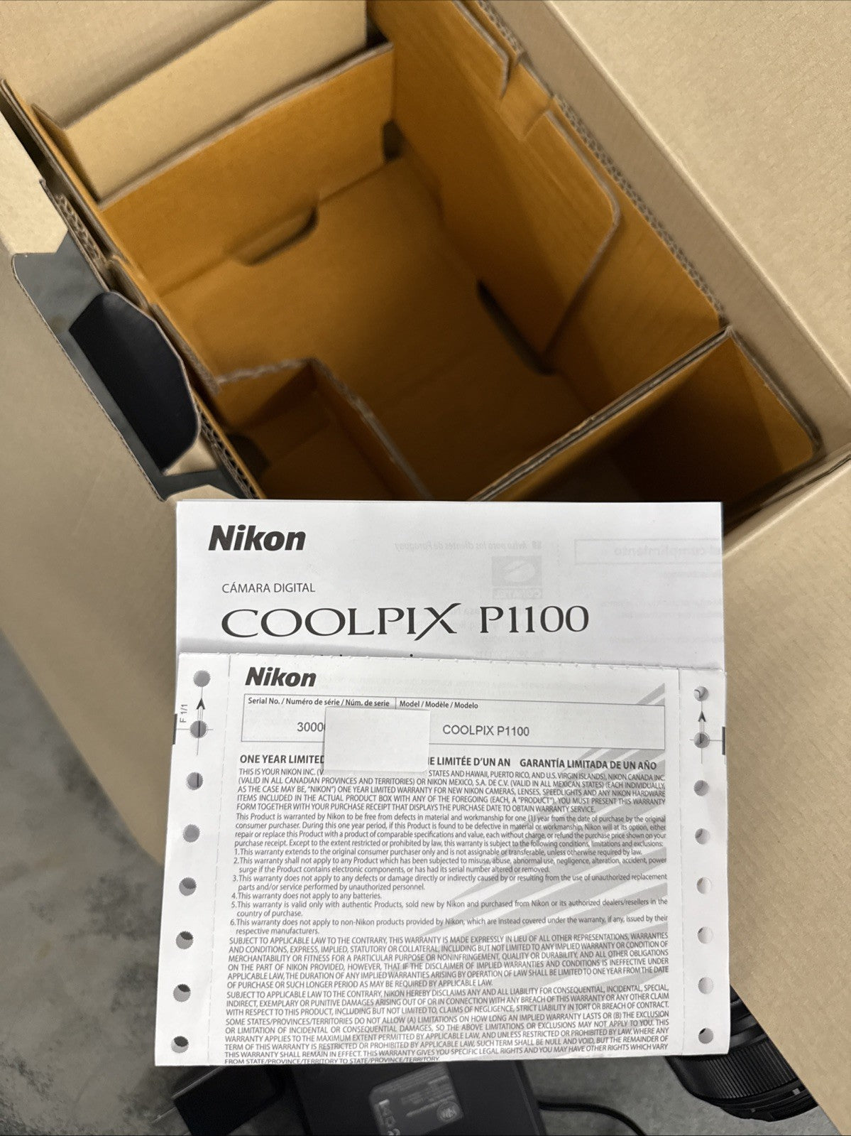 * OPEN BOX EXCELLENT * Nikon COOLPIX P1100 Digital Camera With Charger + Extras