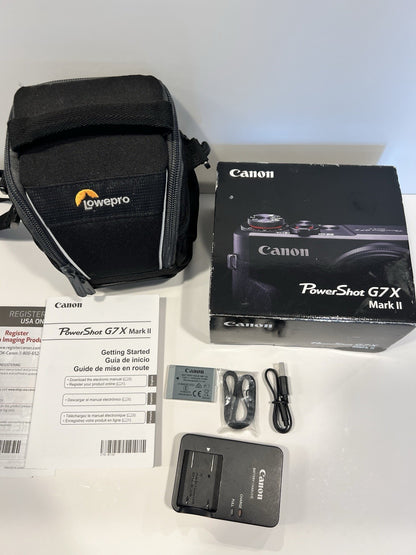 Canon PowerShot G7 X Mark II Compact Digital Camera 20.1 MP Tested Mint!