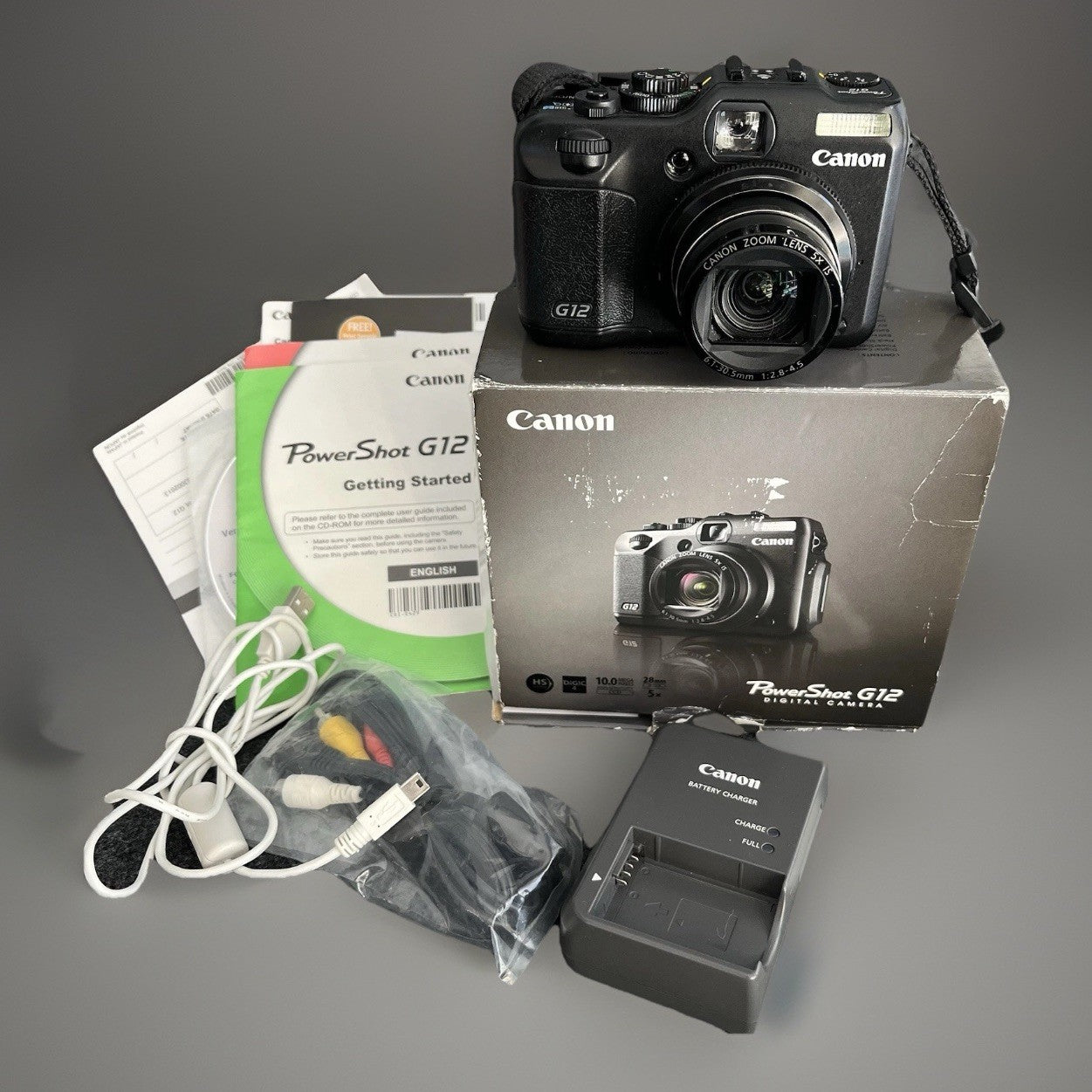 Canon PowerShot G12 10MP Digital Point & Shoot Camera EUC  With Original Box